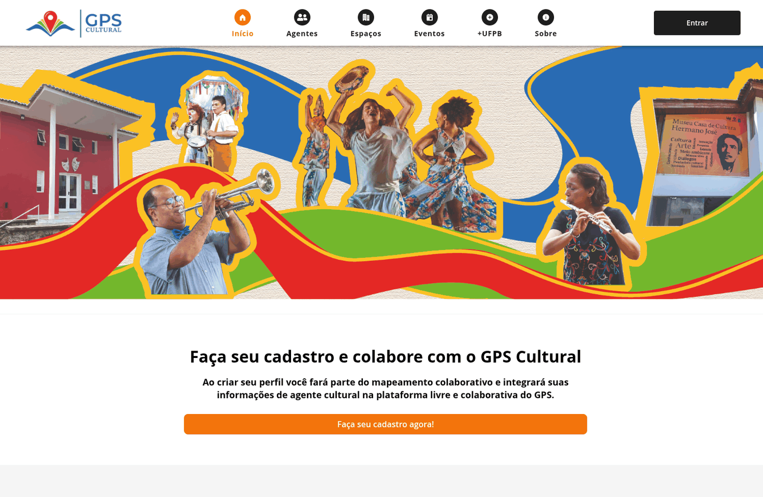 Tela do GPS Cultural UFPB